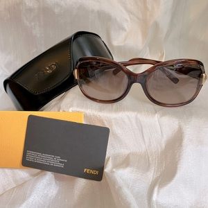 FENDI Sunglasses | NEW | Havana Brown with Gemstone | 5264R (238)